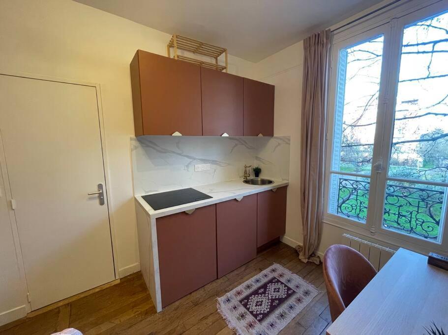 Studio Art Deco : Proche Paris Ivry-sur-Seine Exterior foto