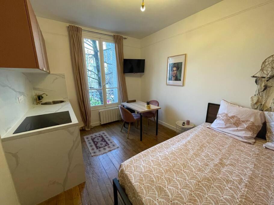 Studio Art Deco : Proche Paris Ivry-sur-Seine Exterior foto